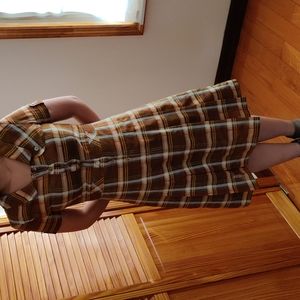 Knee Length Plaid Dress